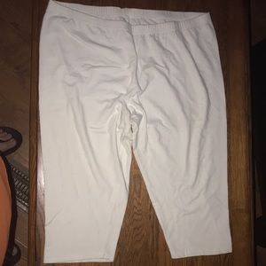 Plus size white crops